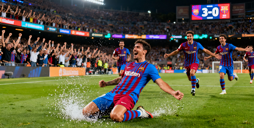 巴萨3-0大胜视频